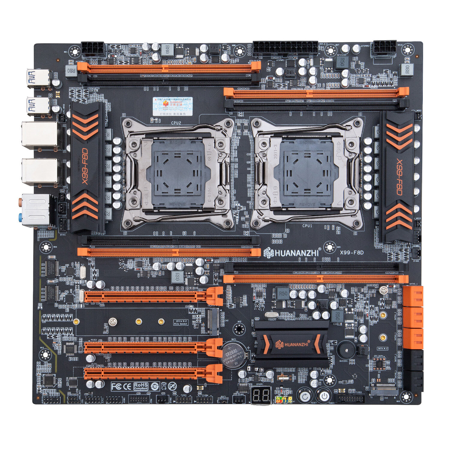 Материнская плата Huananzhi X99 F8D LGA 2011-3 Dual