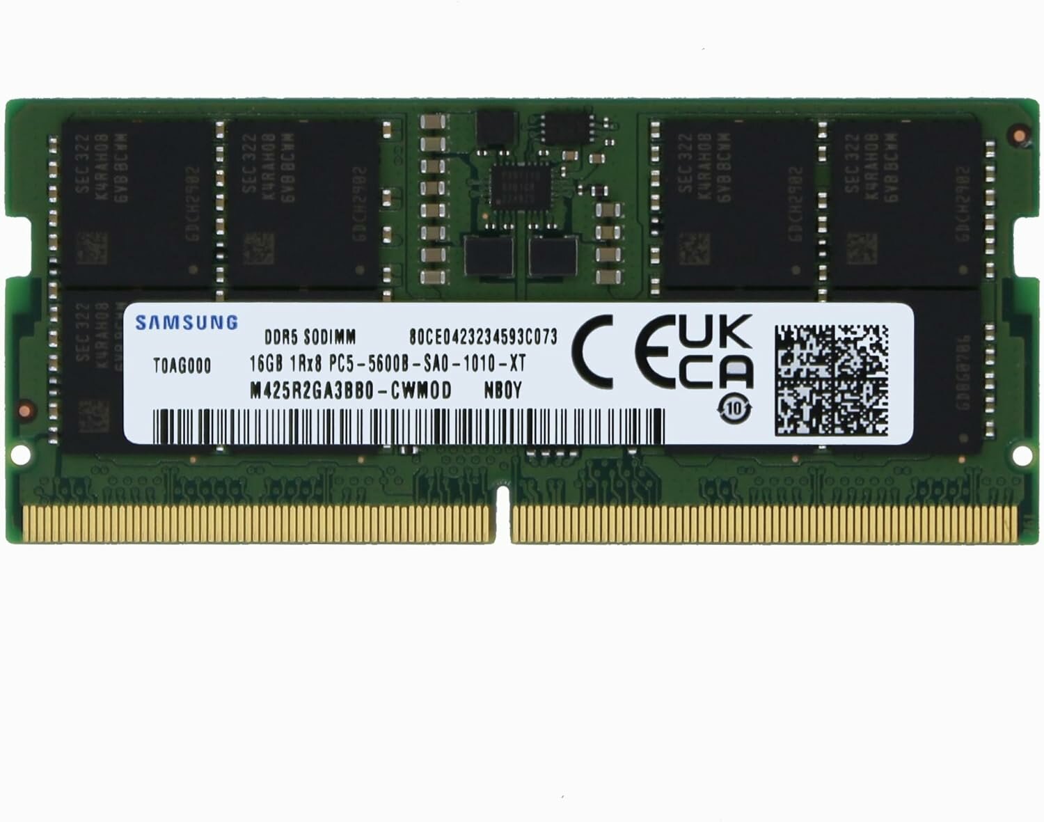 Оперативная память для ноутбуков SAMSUNG Laptop DDR5-5600MHz SODIMM 32Gb (2x16Gb) [M425R2GA3BB0] OEM