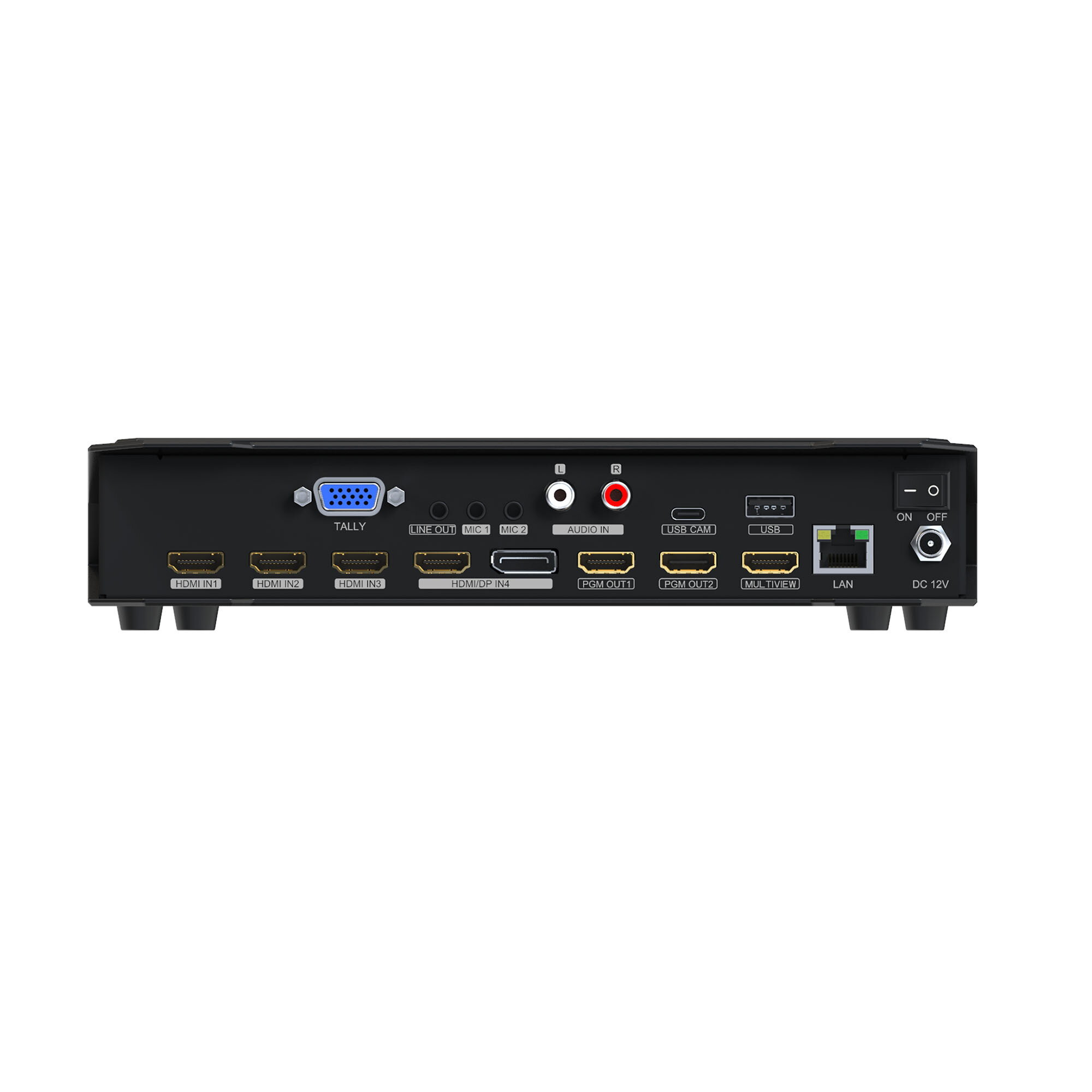 Видеомикшер-стример AVMATRIX HVS0401E компактный 4CH HDMI/DP USB/LAN