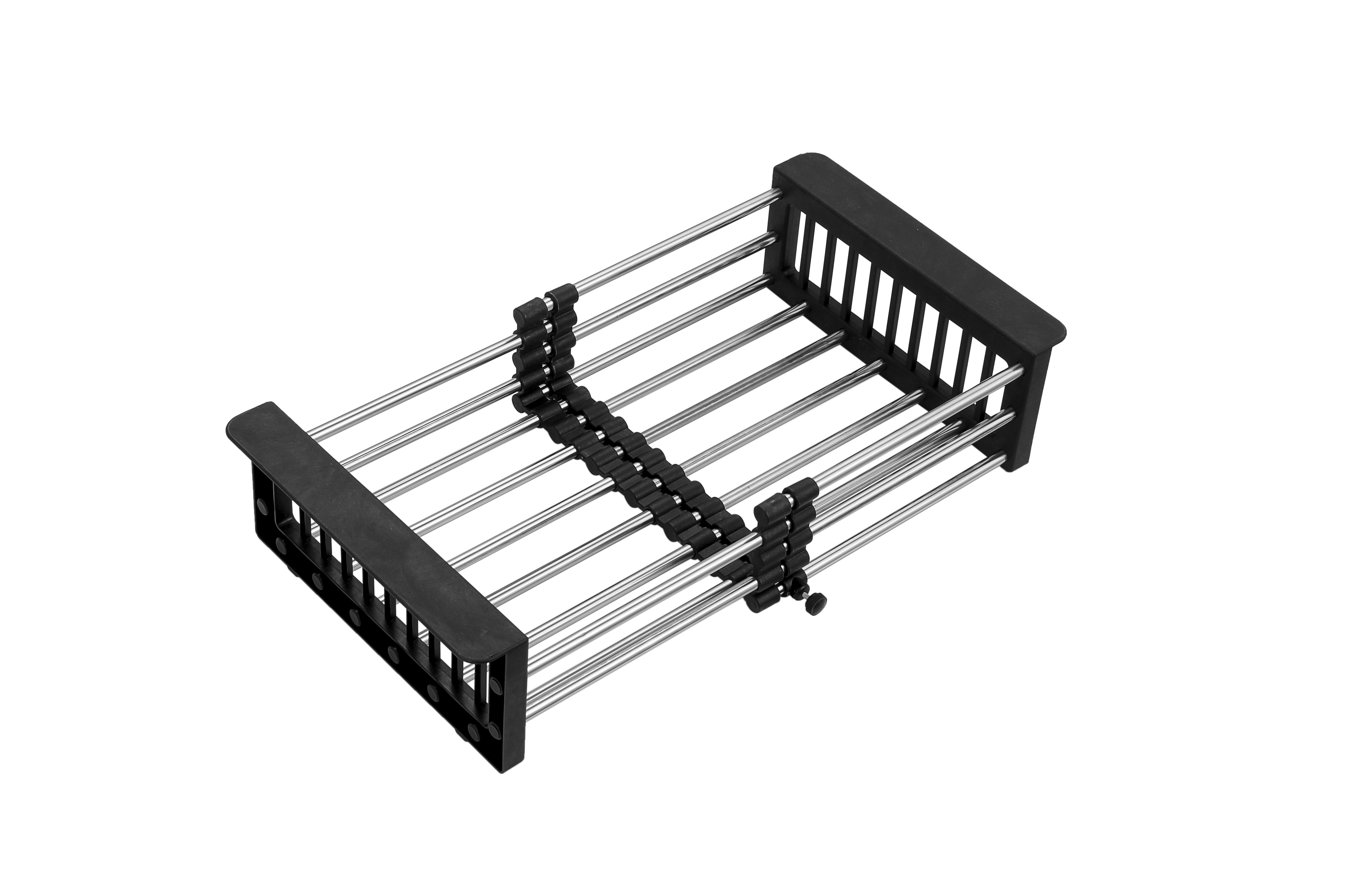 фото Коландер для мойки раздвижной 215х300-440мм черный