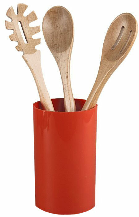 Набор кухонных принадлежностей Pomi d’Oro "SET88", цвет: коричнево-красный, 4 предмета