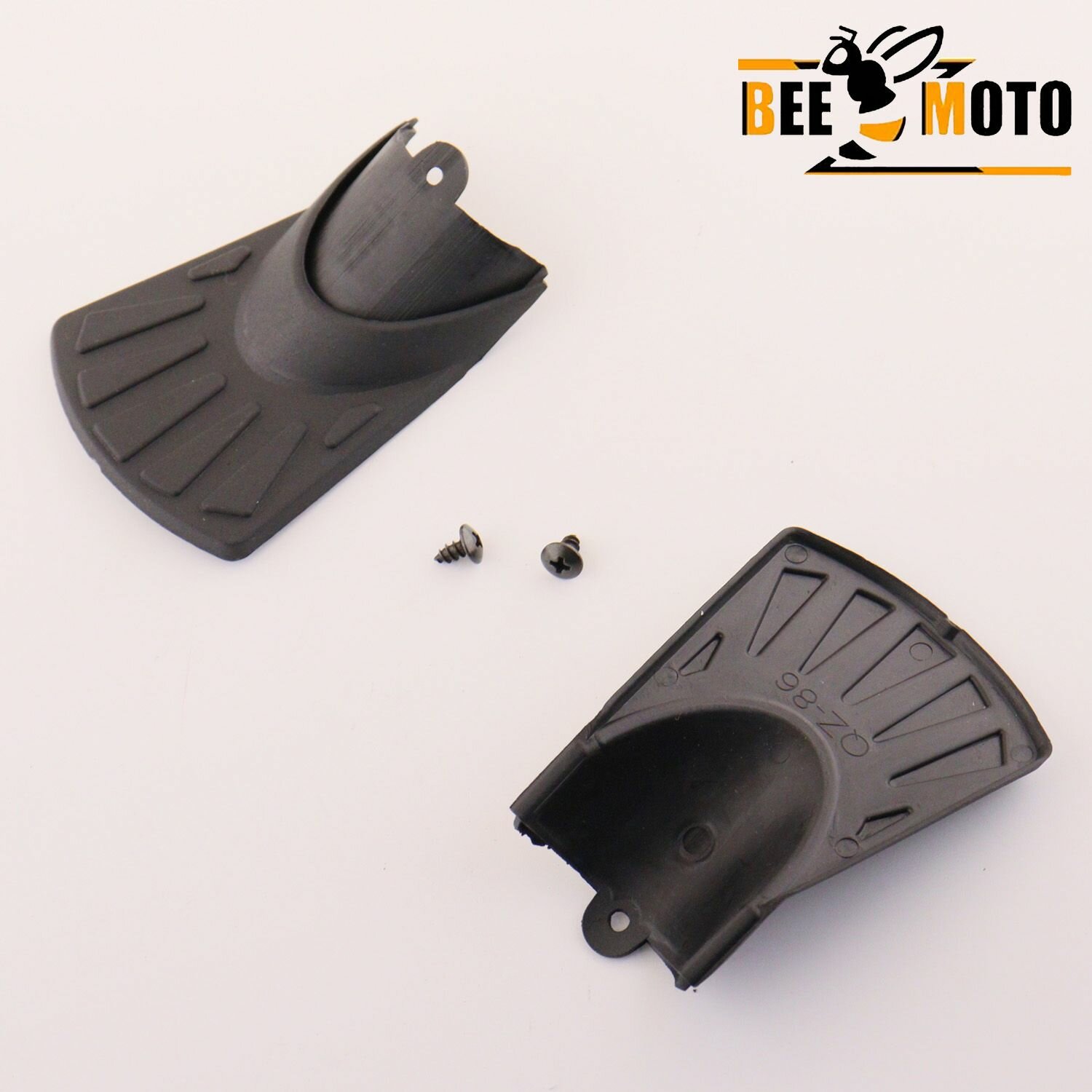 фото Брызговики для электросамокатов Ninebot, Xiaomi и др, комплект 2 шт (передний и задний) для установки на крыло и защиты самоката от брызг воды, грязи