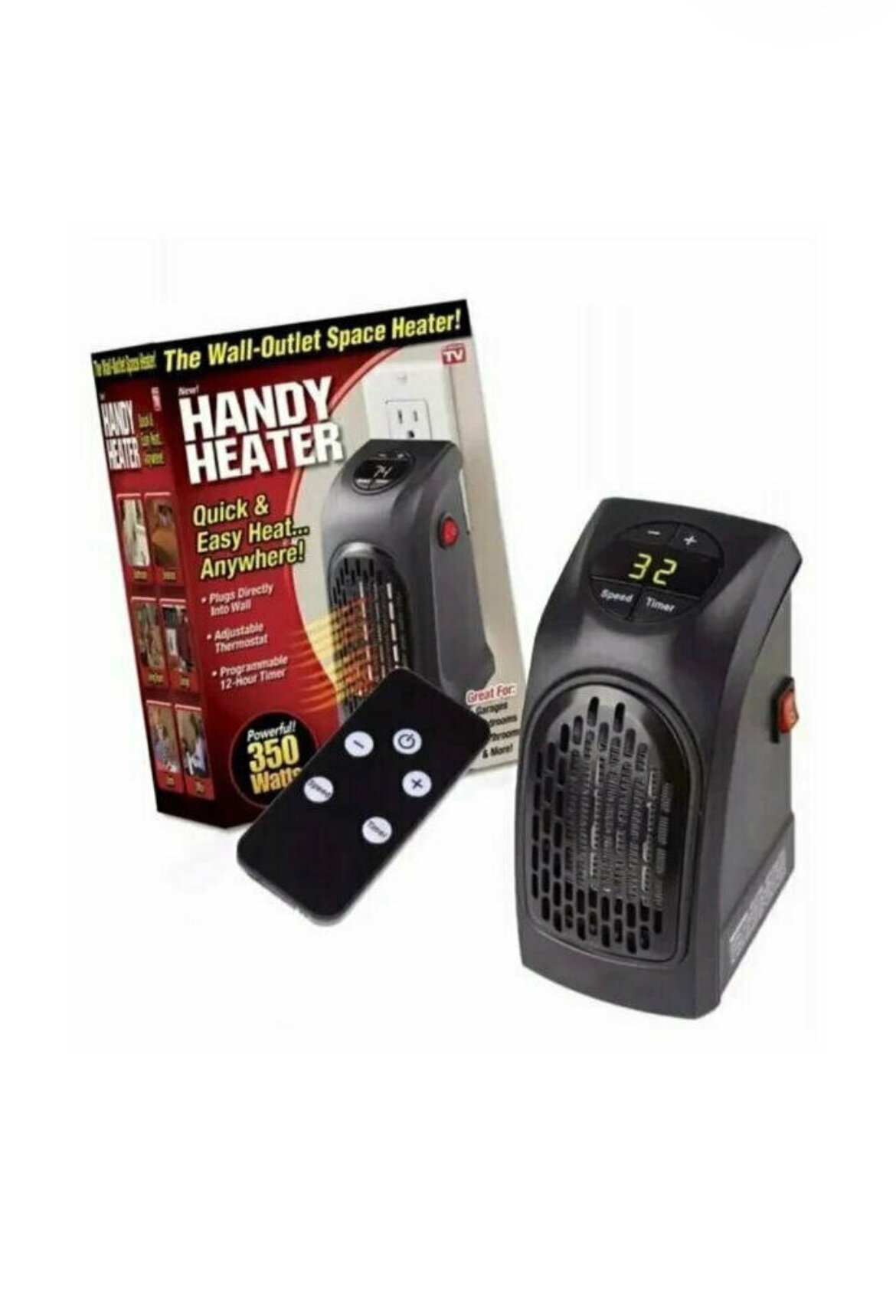 Портативный обогреватель Subor Handy Heater с пультом ДУ / Портативный мини обогреватель с пультом ДУ