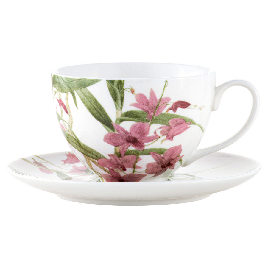 Чайная пара Maxwell & Williams Орхидея розовая - фото №1