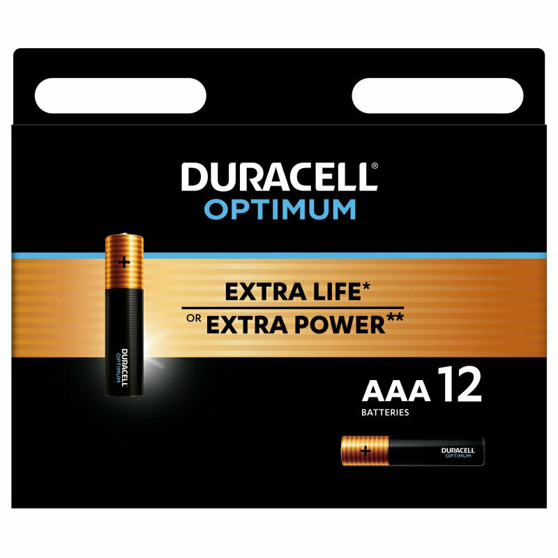 Батарея AAA Duracell Alkaline LR03 Optimum, в комплекте 10шт. (5014072) - фото №3