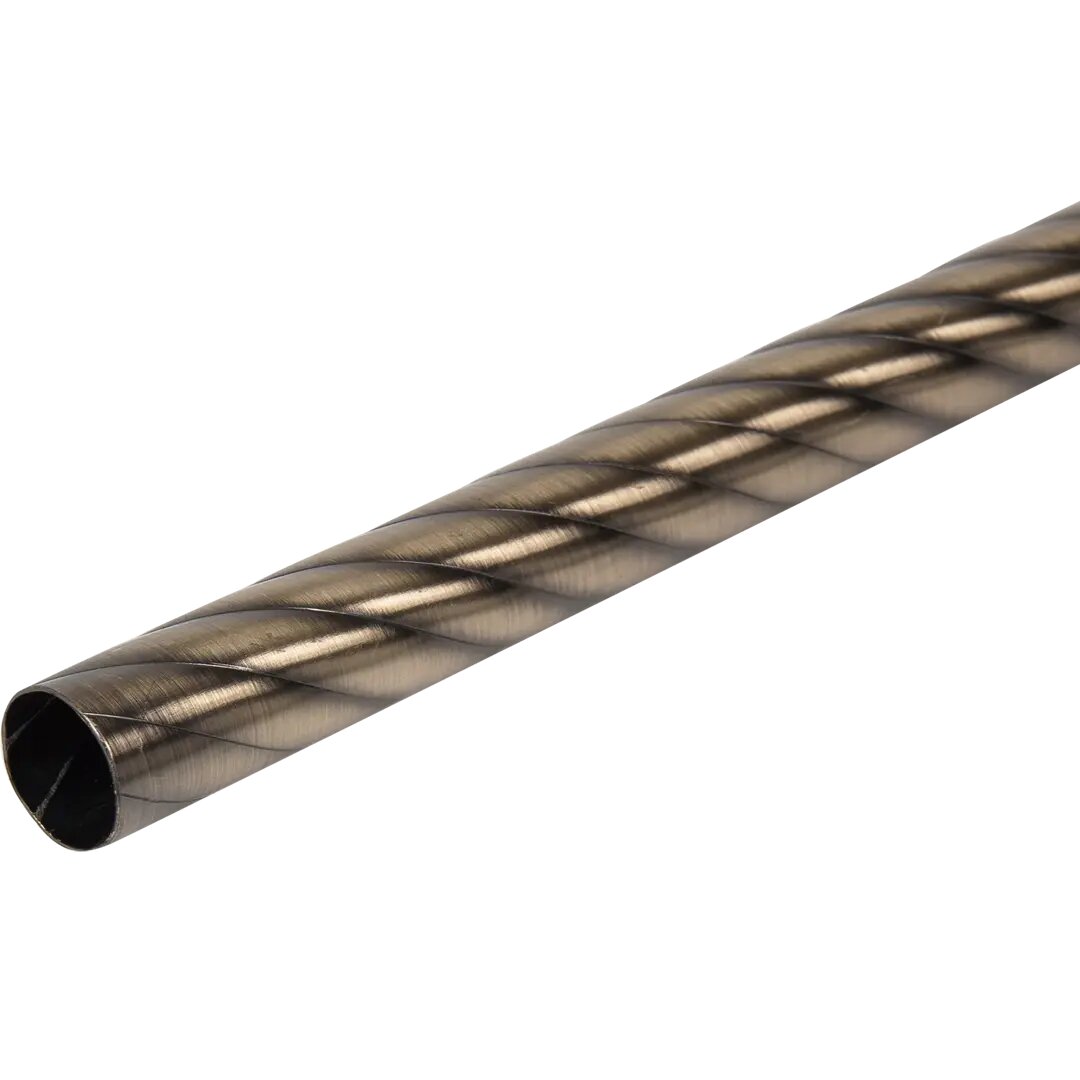 фото Штанга витая Inspire 160 см, металл, цвет античное золото