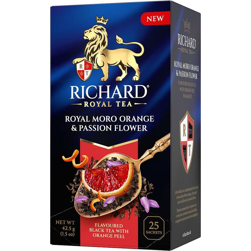 Набор из 12 штук Чай Richard Royal Moro Orange & Passion Flower 1,7г х 25 с ярл. в конверте