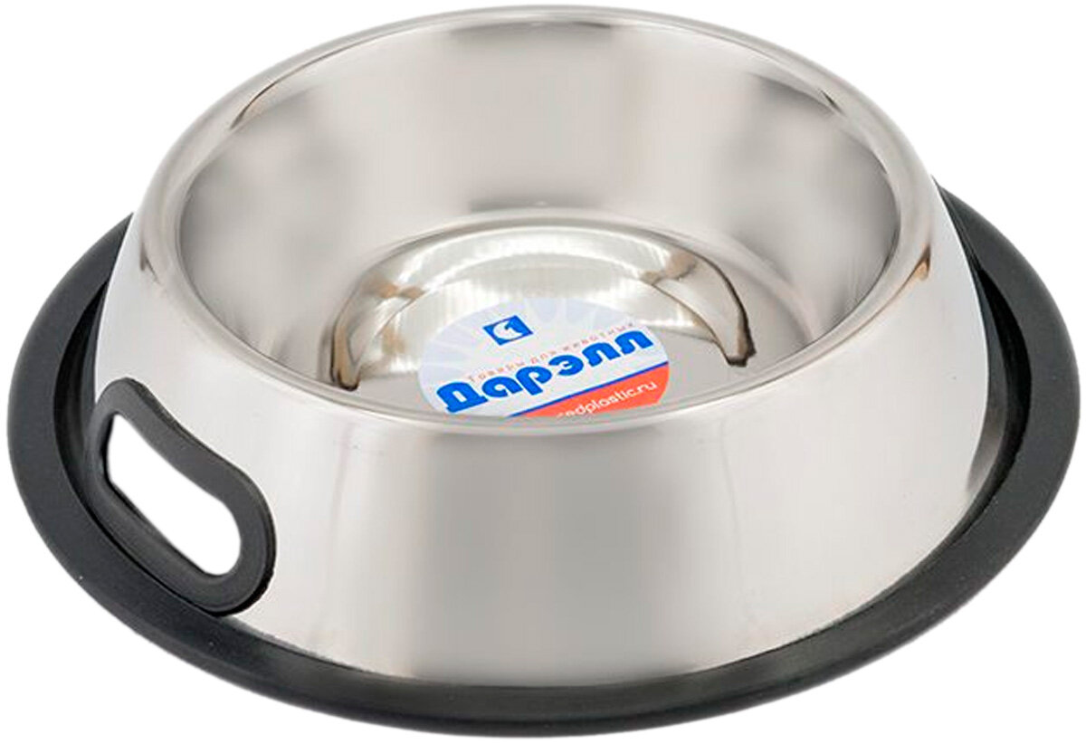 фото Миска металлическая Дарэлл на резинке с ручками 1,9 л