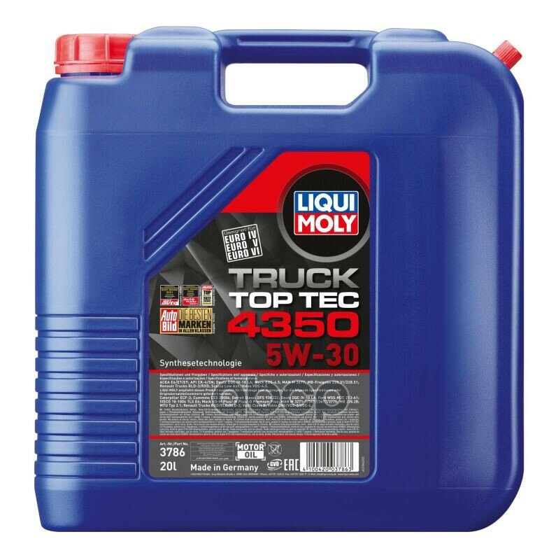 LIQUI MOLY Масло Моторное Top Tec Truck 4350 5W-30 (20L)