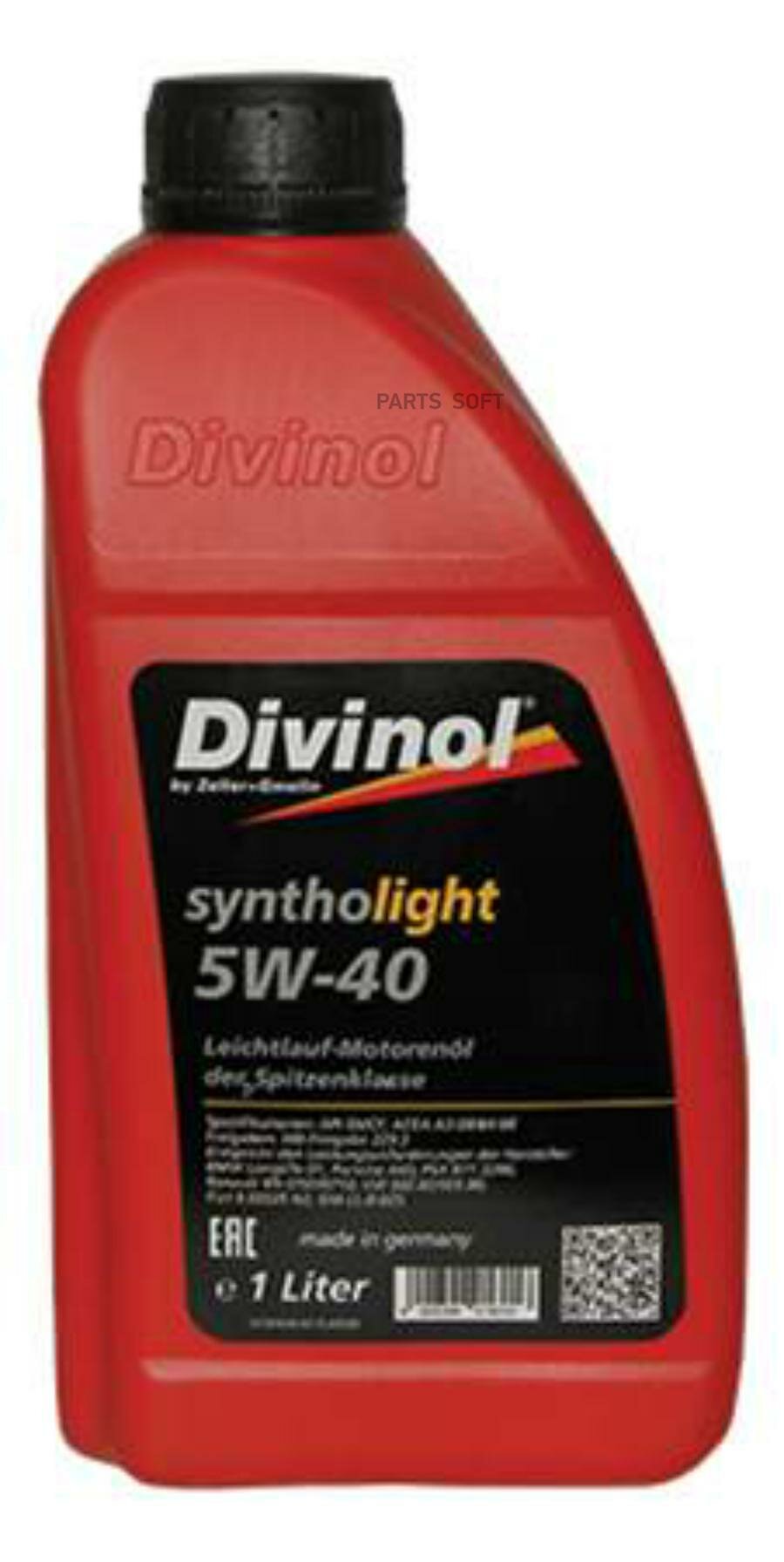 DIVINOL 49520C069 Divinol Syntholight 5W-40 1L масло синтетическое