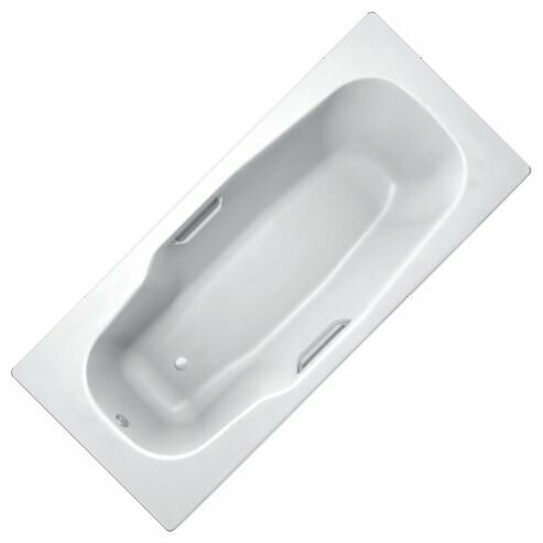 Ванна BLB Atlantica HG B70J 170x80 Handles, сталь, глянцевое покрытие, белый