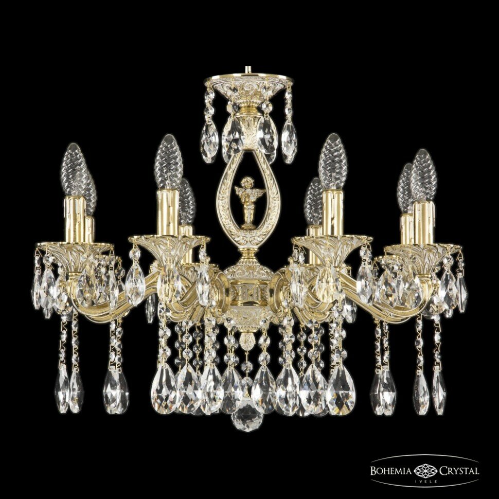 Люстра подвесная Bohemia Ivele Crystal 72402/8/175 A GW FA10S - фото №1