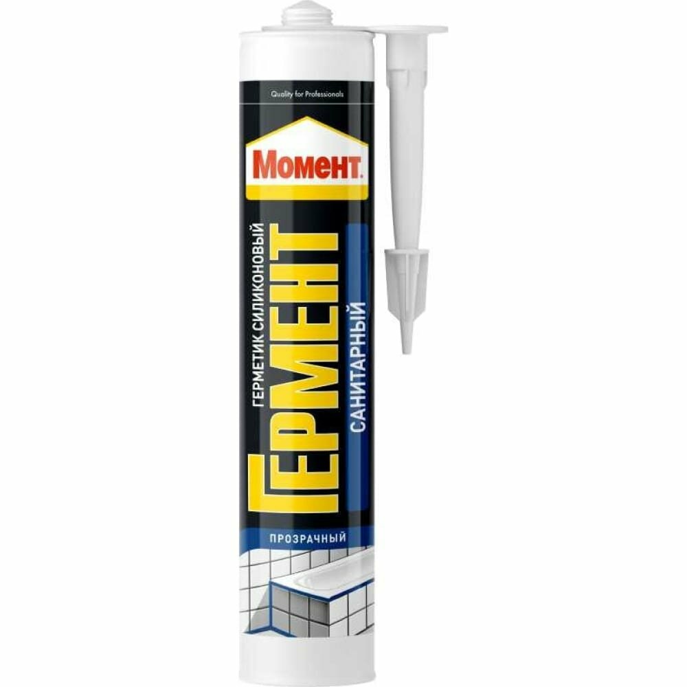 фото Момент Герметик Силиконовый Санитарный гермент прозрачный 280 мл Б0022959 1998756