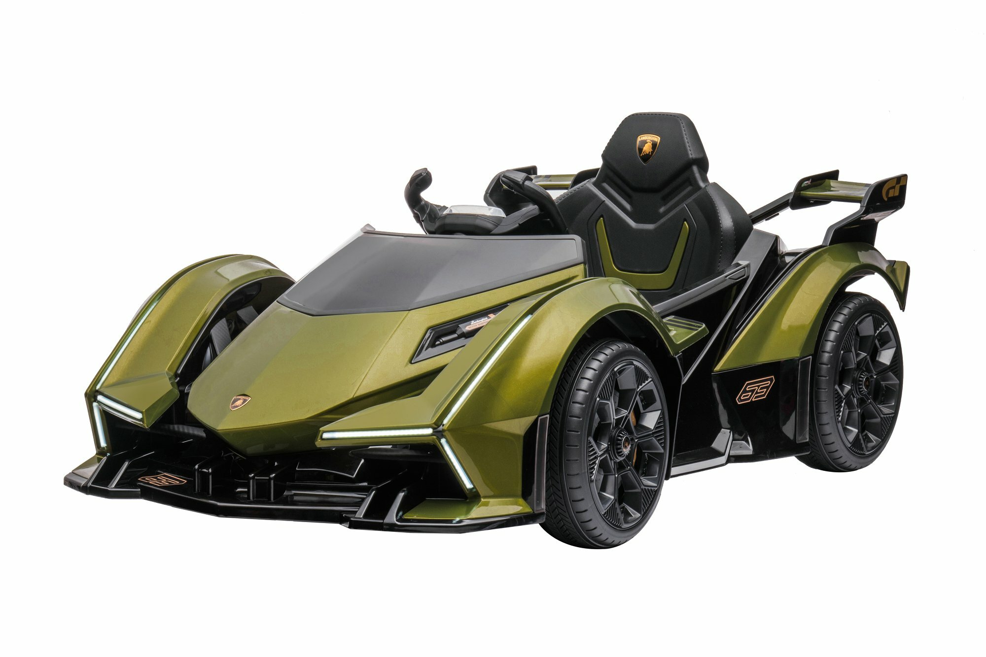 Harley Bella Детский электромобиль Lamborghini V12 Vision Gran Turismo 4WD 12V - HL528-LUX-ARMY-GREEN