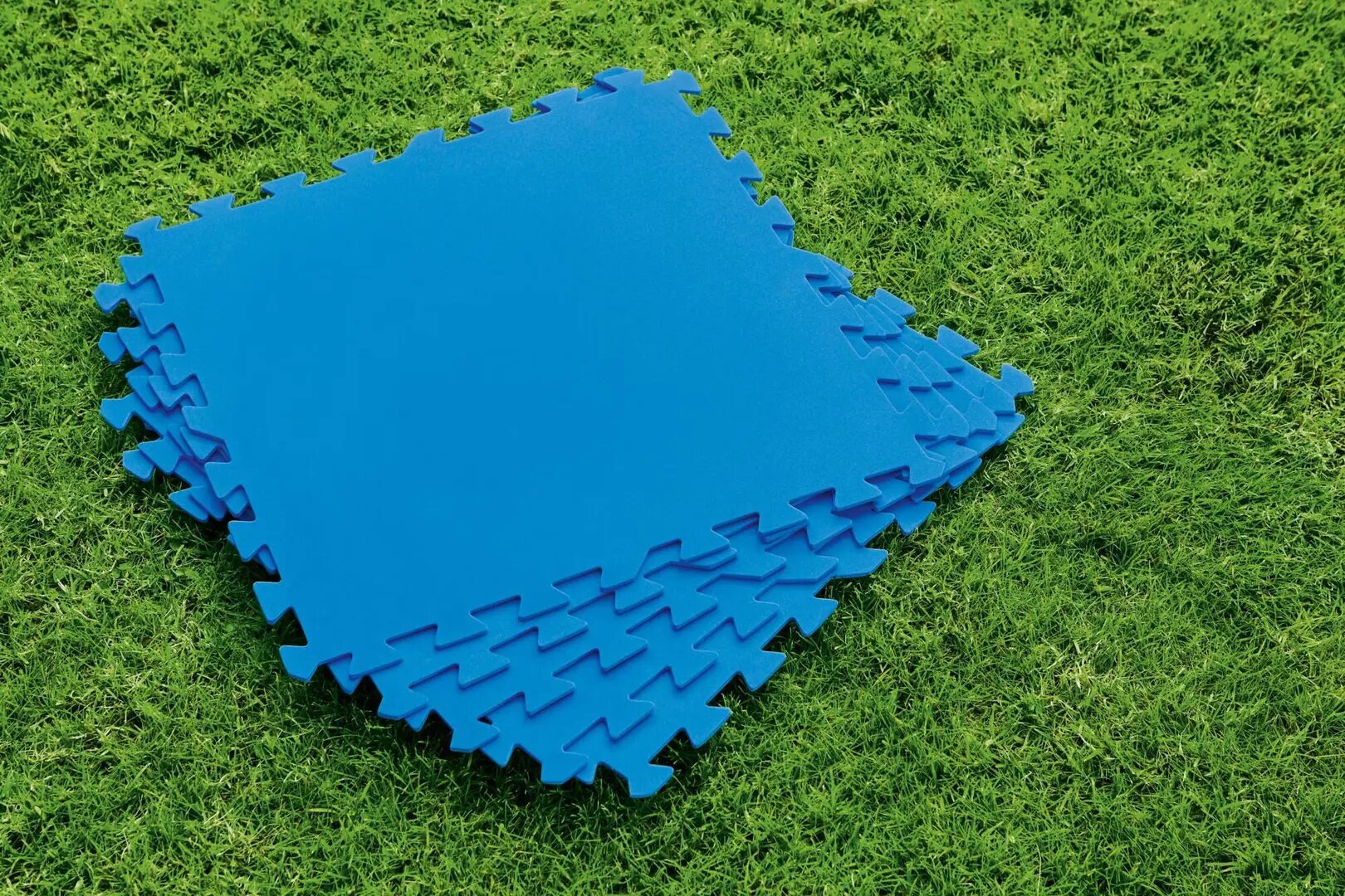 Подложка для бассейнов Bestway 50х50 см пластик синий упаковка 9 штук - фотография № 4