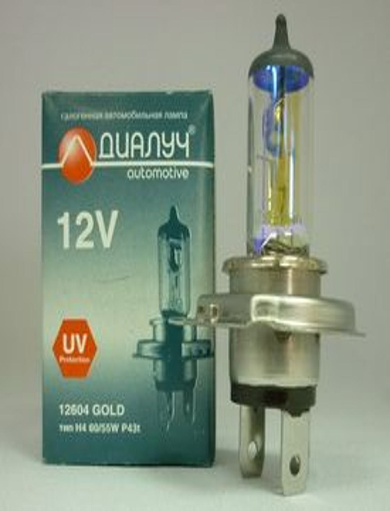 фото Лампа ДиаЛУЧ H4-12- 60/55(GOLD) всепогодная (100)