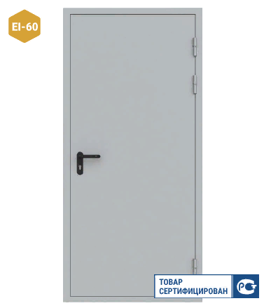 Дверь противопожарная металлическая ДПМ-01-EIS 60 (2070х870мм) левая