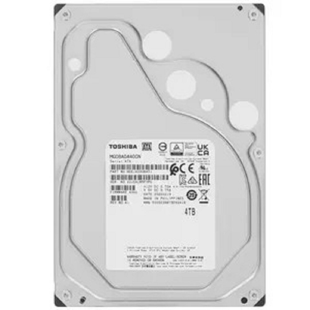 4TB Toshiba Enterprise Capacity (MG08ADA400N) SATA 6.0Gb-s, 7200 rpm, 256Mb buffer, 3.5", 512n, anaglog MG08ADA400E, MG04ACA400E, MG04ACA400N