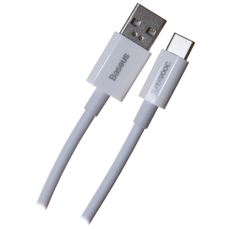 Кабель BASEUS Superior Series (SUPERVOOC) Fast Charging USB - Type-C 65W 6.5А 1 м Белый