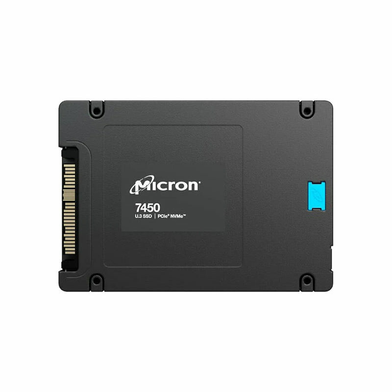 Micron SSD 7450 PRO, 960GB, U.3(2.5" 15mm), NVMe, PCIe 4.0 x4, 3D TLC, R/W 6800/1400MB/s, IOPs 530 000/85 000, TBW 1700,