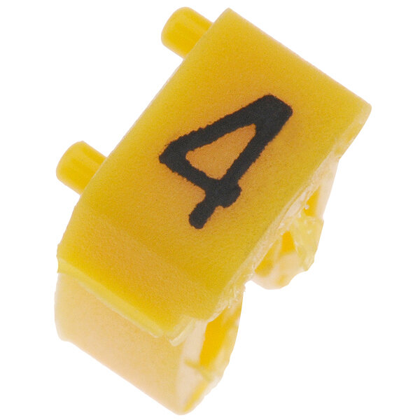 Маркер Legrand 38224 САВ3 символ "4" жёлтый 15-25мм2