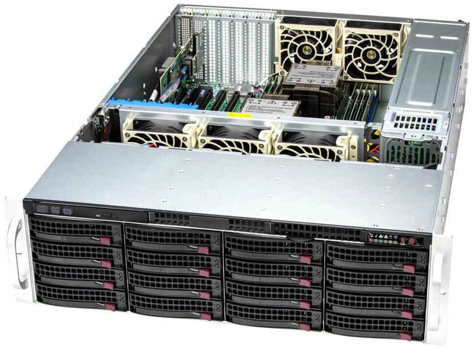 Серверная платформа Supermicro SSG-631E-E1CR16H/3U/2x4677/ 16xDDR5-4800 RDIMM/ 18x2.5"3.5"/2.5"