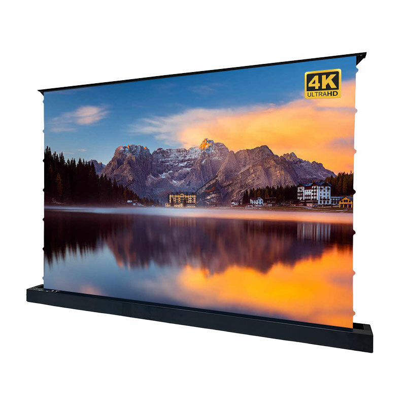 Экран для проектора S'OK SFE-296x165-BK 100'' 4K, напольный с электроприводом, полотно Nanometallic, черный