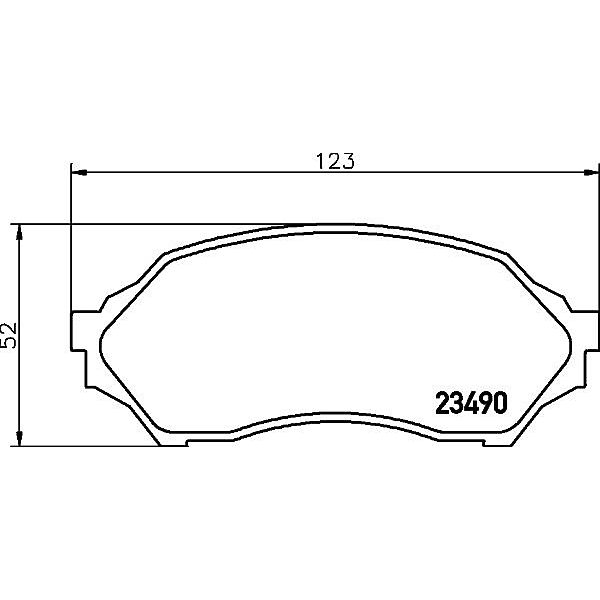 NISSHINBO NP5005 (05P813 / 069900 / 0986) колодки тормозные дисковые перед (pf-5425)