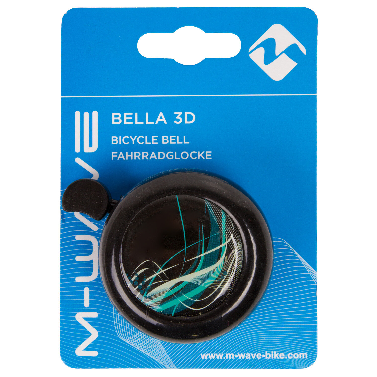 Звонок 5-420125 сталь/пластик D=55мм "black fancy" черный с узором (на блистере) BELLA 3D M-WAVE