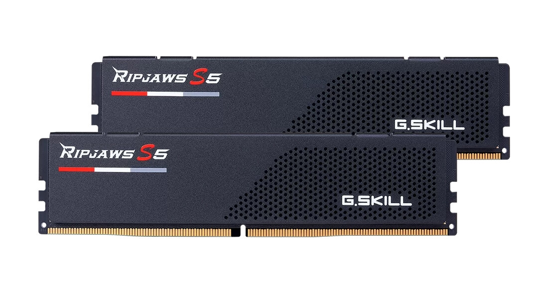 Модуль памяти 48GB (2x24GB) G.SKILL RIPJAWS S5, DDR5, 6800MHz CL34 (34-46-46-108) 1.35V / F5-6800J3446F24GX2-RS5K / Black