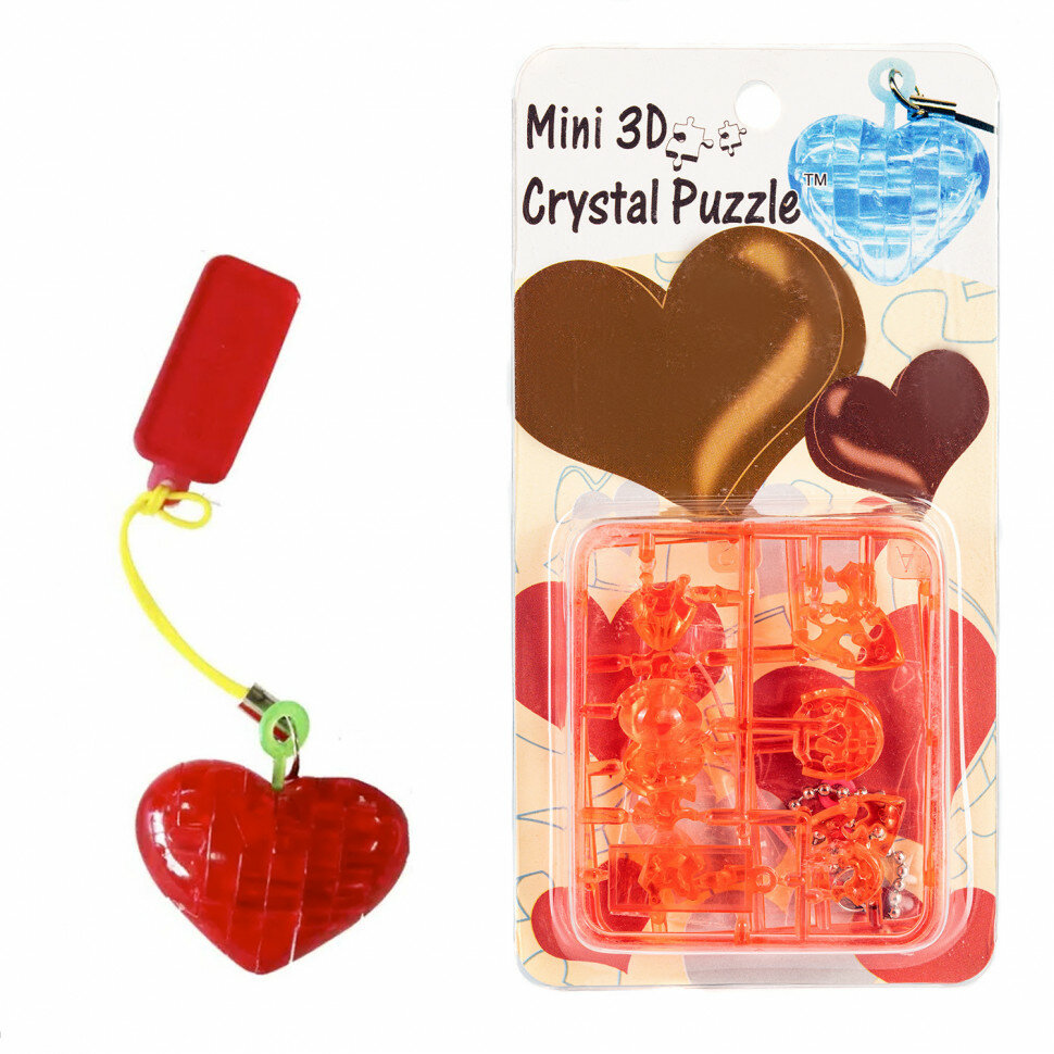 3D-Пазл "Мини-Сердце" брелок Crystal Puzzle