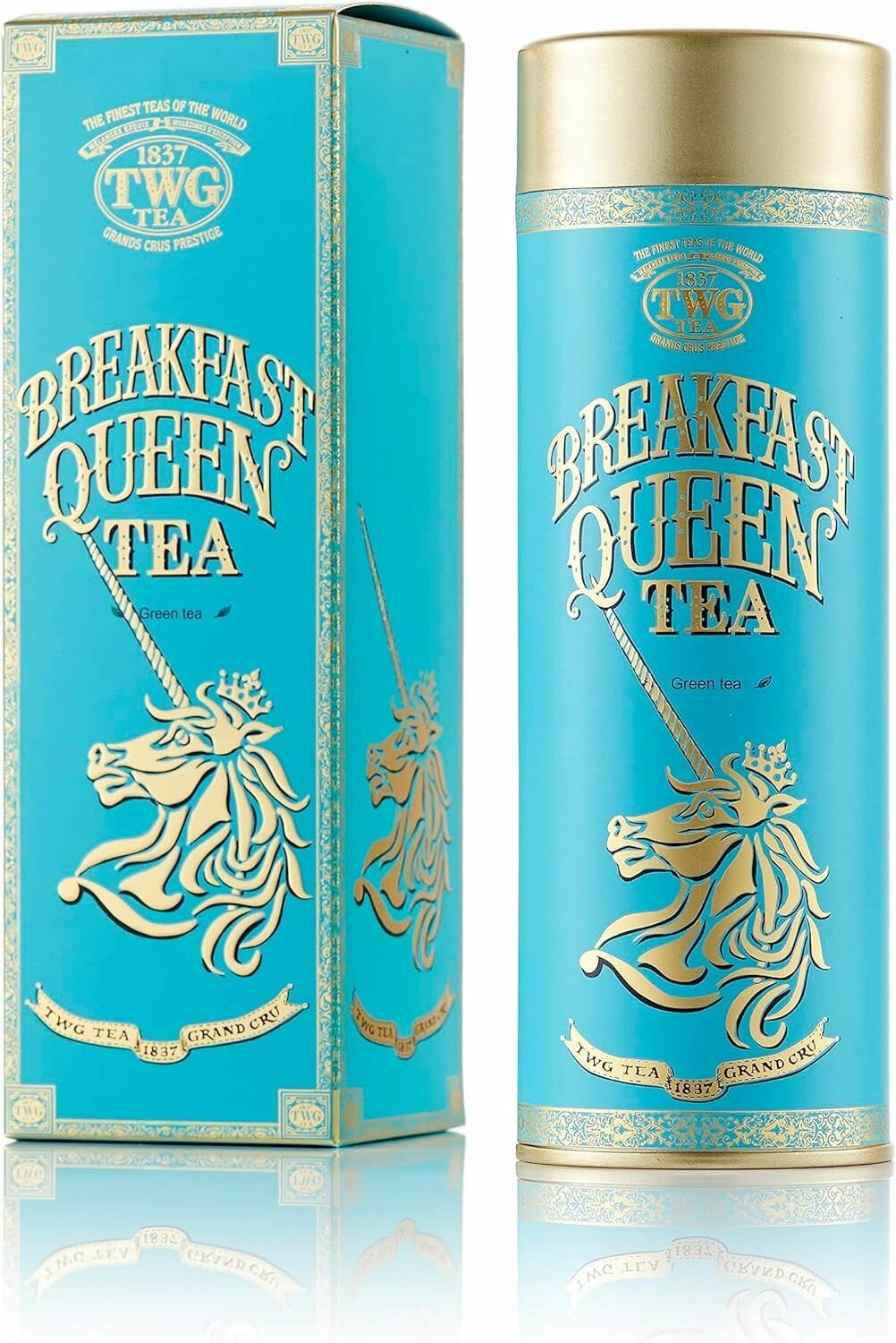 Зеленый чай TWG Breakfast Queen Tea с лепестками роз, 2 x 100г - фотография № 1