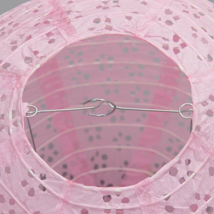 Абажур нежно-розовый d.30 см (комплект из 5 шт) - фотография № 2