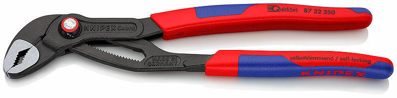 COBRA QuickSet клещи переставные зев 50 мм длина 250 мм фосфатированные 2-комп ручки SB KNIPEX KN-8722250SB