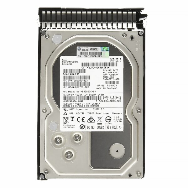 Жесткий диск HP MB4000GCWLV 4Tb 7200 SATAIII 3.5" HDD