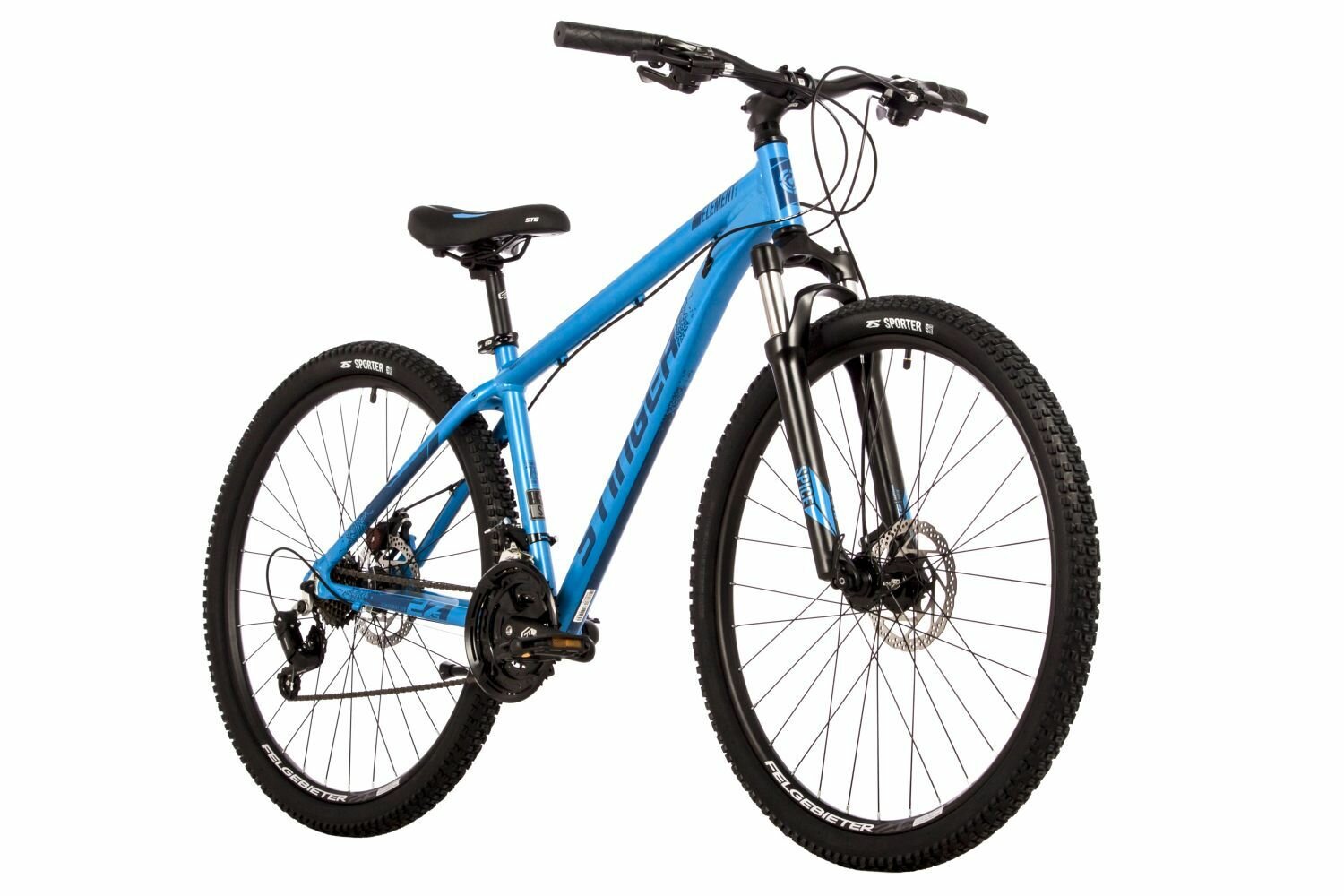 Велосипед STINGER 27.5" ELEMENT EVO синий, алюминий, размер 20"