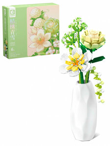 Конструктор Sembo Block Цветы в вазе: весенний букет 611067