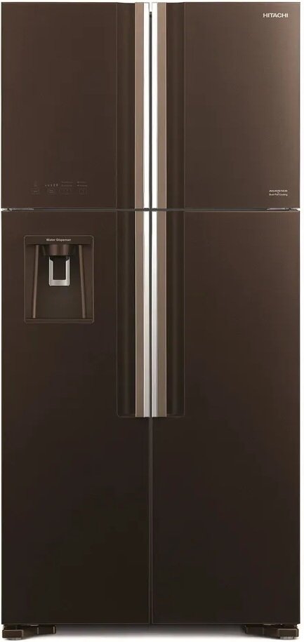Распашной холодильник HITACHI R-W660PUC7 GBW French Door шоколадное стекло