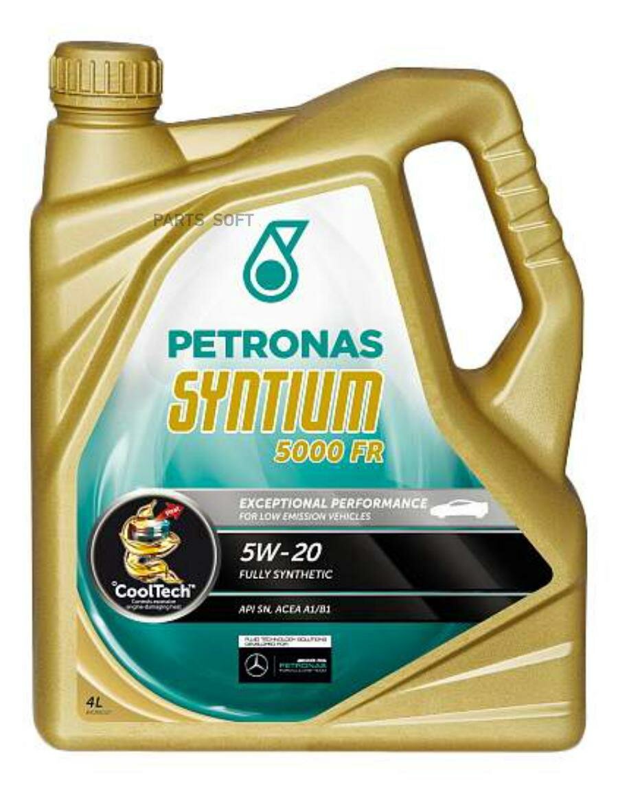 PETRONAS 18374019 18374019 SYNTIUM 5000 FR 5W20 4L масло моторное AP