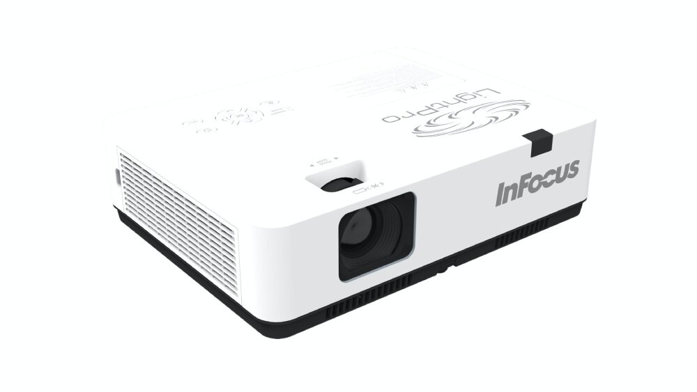 Проектор INFOCUS [IN1039] 3LCD, 4200 lm, WUXGA, 1.26~2.09, 50000:1, 16W, 2хHDMI 1.4b, VGA in, CompositeIN, 3,5 mm audio IN, RCAx2 IN, USB-A, VGA out, 3,5 audio OUT, RS232, Mini USB B serv, RJ45, PJLink,3,3 кг