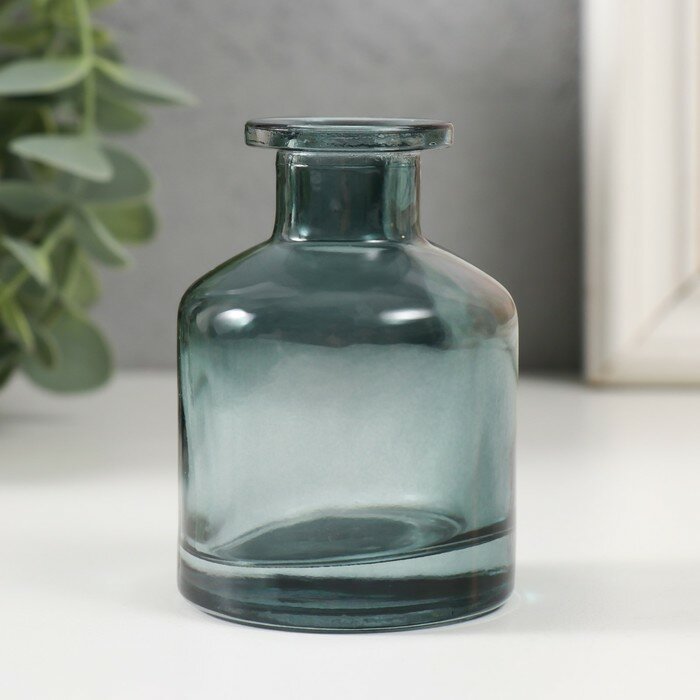 фото Диффузор для эфирных масел "Бутылёк" 50 мл прозрачный зелёный 4,8х4,8х7 см