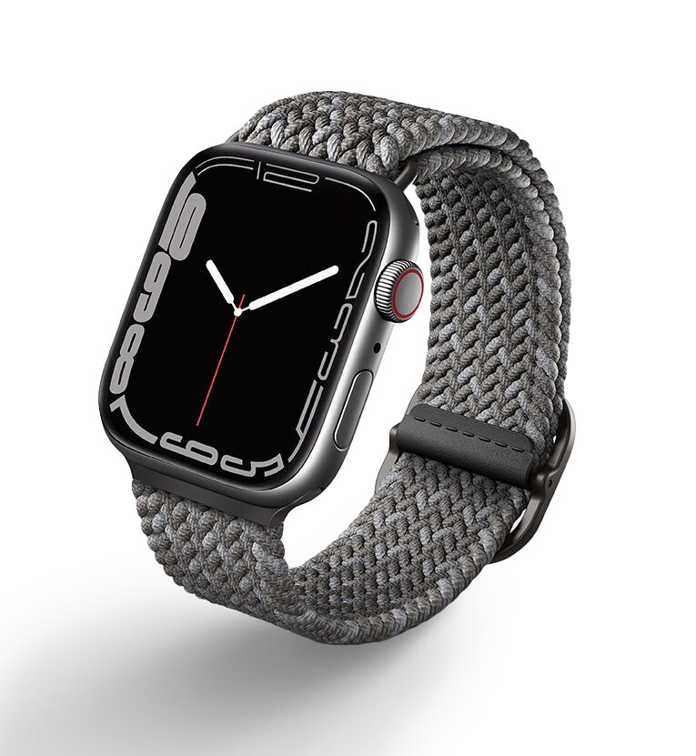 Ремешок Uniq для Apple Watch 42-45 mm ASPEN Design Strap Braided Pebble Grey