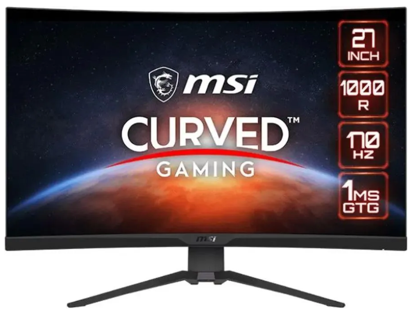 Монитор 27" MSI 9S6-3CD24T-006 2560x1440, 16:9, VA, 170Hz, 1ms, 4000:1, 300cd, 178гр/178гр, 2*HDMI, DP, USB-C, 2*USB, Type-A, USB 2.0 T - фото №1