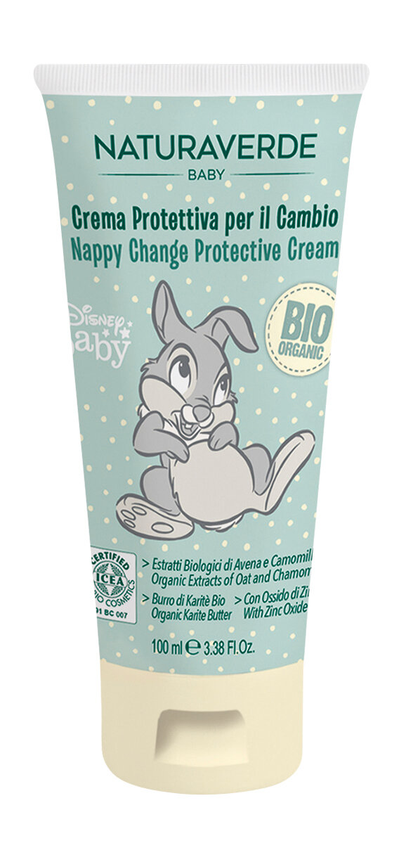 Детский крем, защищающий кожу с экстрактами овса, ромашки и масла карите Naturaverde Disney Baby Protective Cream Rabbit /100 мл/гр.