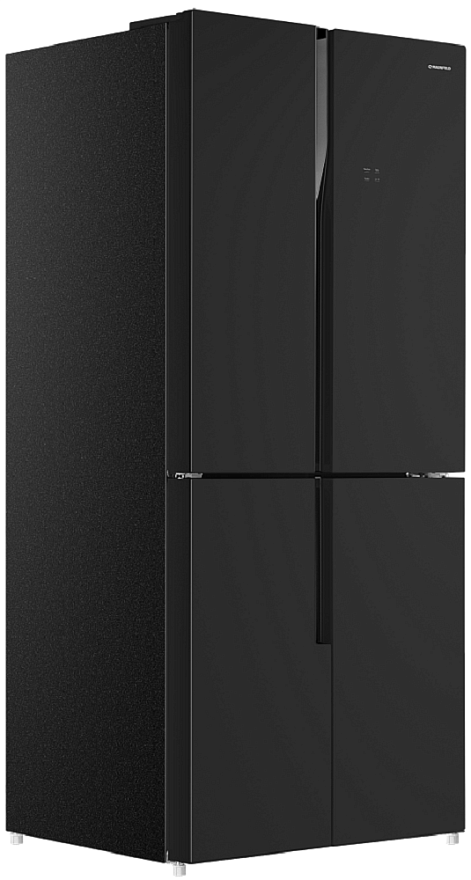 Холодильник MAUNFELD MFF181NFB, трехкамерный, черный - фото №4