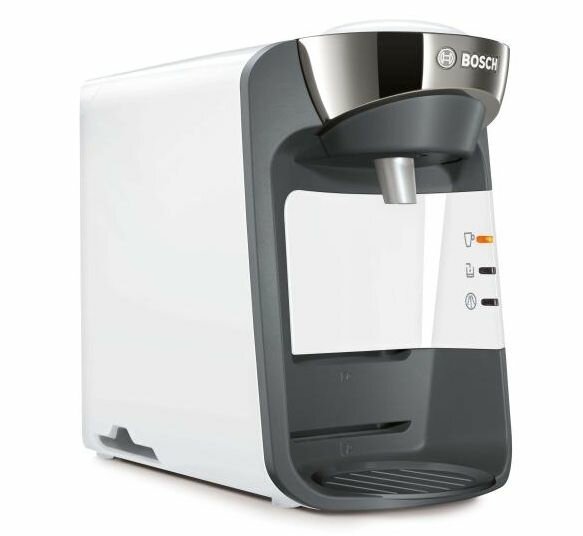 Капсульная кофемашина Bosch Tassimo Suny TAS3204 1300 Вт, серый/белый - фотография № 1