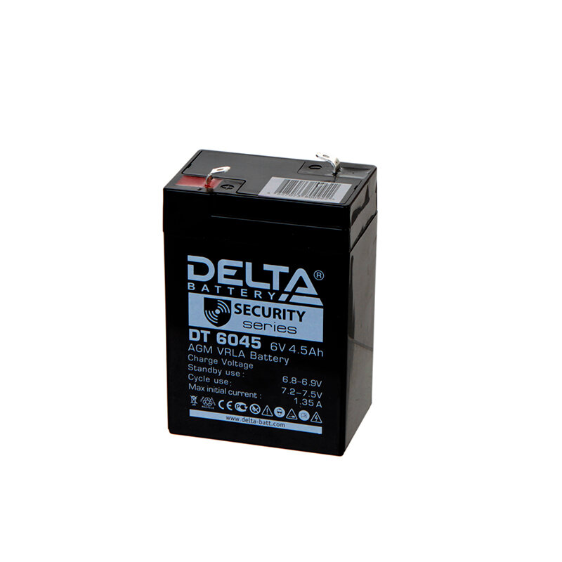 Аккумуляторная батарея DELTA Battery DT 6045 6В 4.5 А·ч