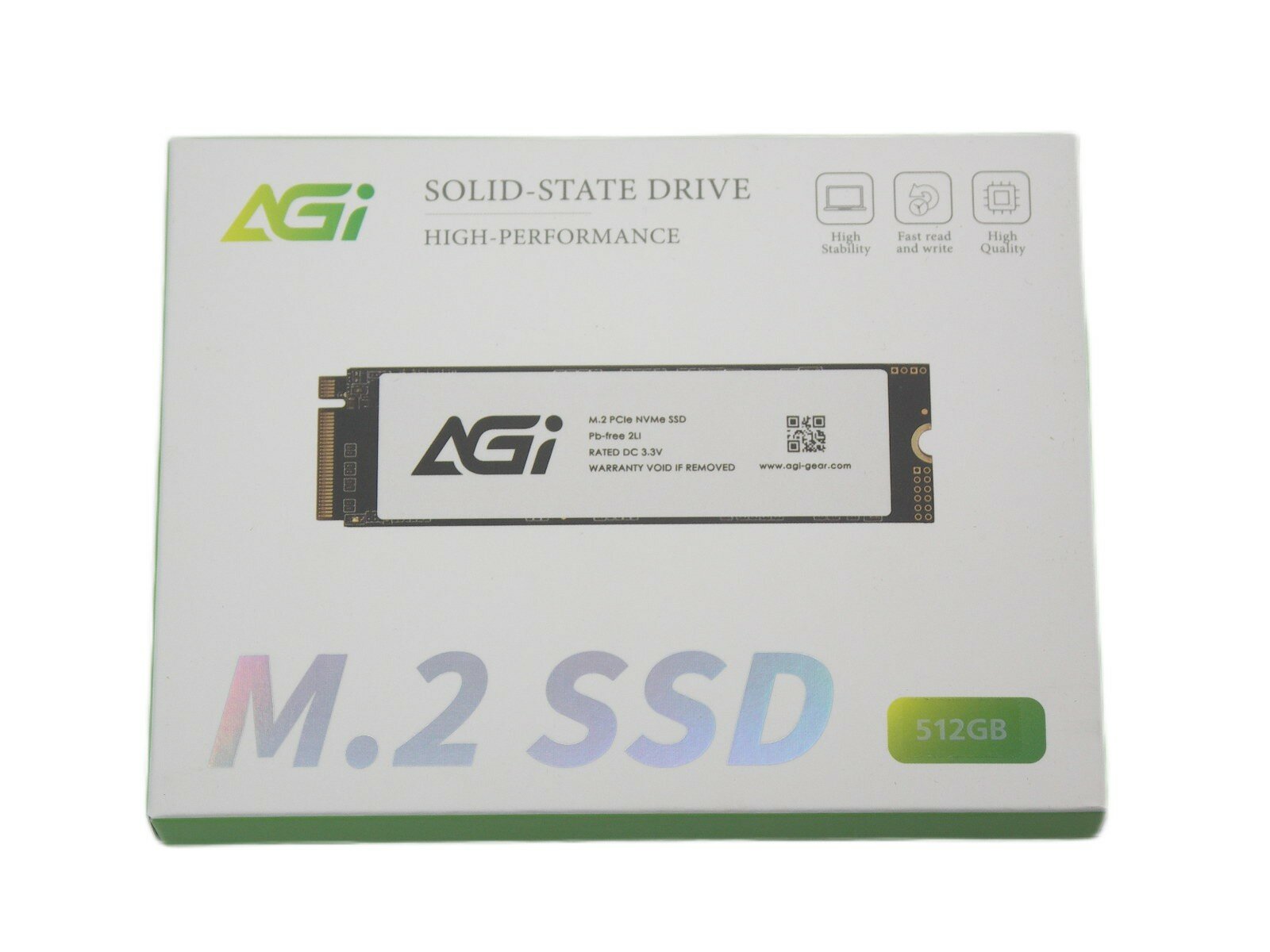 Накопитель SSD M.2 2280 512GB AGI AI298 Client SSD NVME PCIe 3. x x4