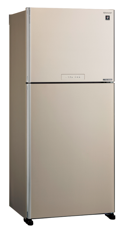 Холодильник с верхней морозильной камерой Широкий Sharp - фото №1