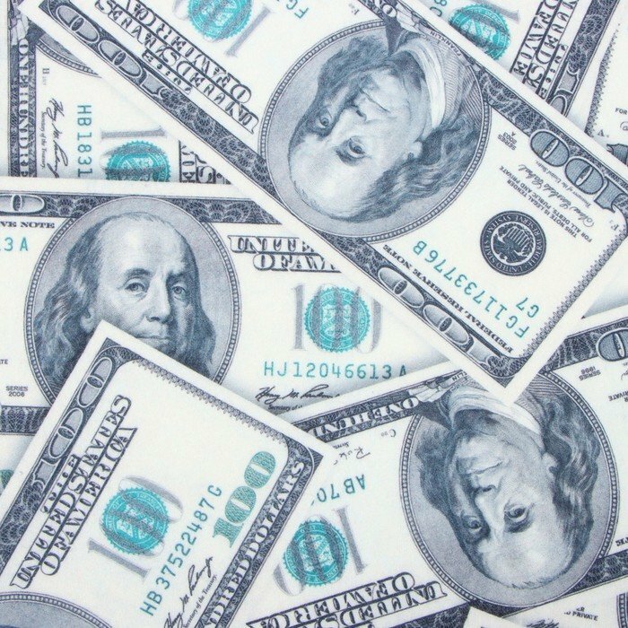 Плед Этель Dollars, 75х100 см, 100% полиэстер, флис (комплект из 3 шт) - фотография № 3
